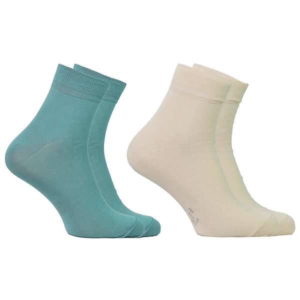 Socks Opala Ankle - 98% org. cotton - unicolor - set of 2 pairs 5 / 6
