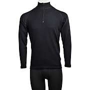 Men's long sleeve zip neck top Altai - 100% extra fine merino