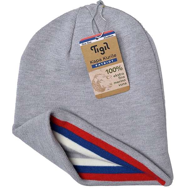 Kapa Kuril Patriot - 100% ekstra fina merino vuna - 23x26cm - unisex 2 / 2