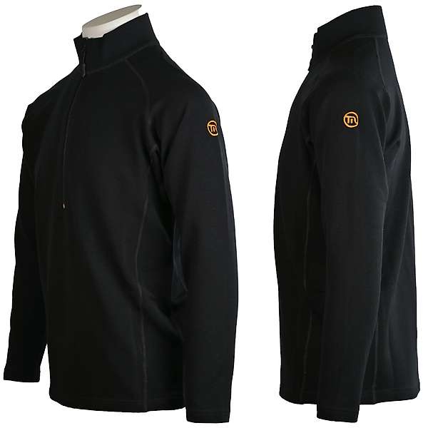 Unisex long sleeve slim fit zip neck top Elbrus - 88% extra fine merino 3 / 15