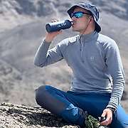Muška majica zip kragna dugih rukava Altai - 100% ekstra fina merino vuna