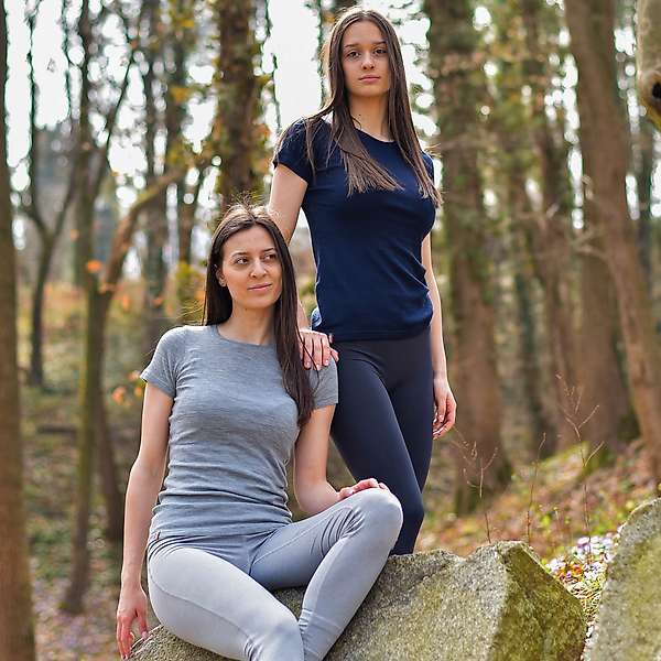 Ženska majica kratkih rukava slim fit Altai - 100% ekstra fina merino vuna 31 / 32