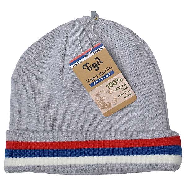 Kapa Kuril Patriot - 100% ekstra fina merino vuna - 23x26cm - unisex 1 / 2