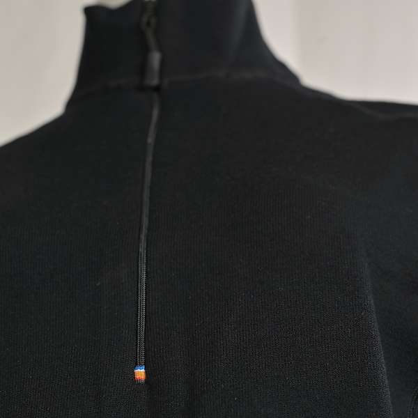 Unisex long sleeve slim fit zip neck top Elbrus - 88% extra fine merino 13 / 15