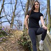 Ženska majica kratkih rukava slim fit Altai - 100% ekstra fina merino vuna