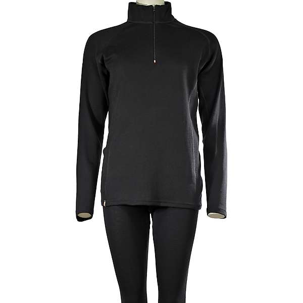 Ženska majica zip kragna dugih rukava Altai - 100% ekstra fina merino vuna 14 / 17