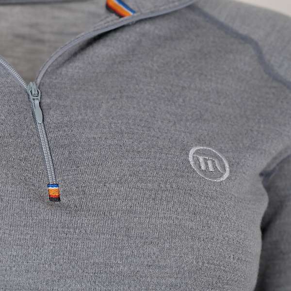 Ženska majica zip kragna dugih rukava Altai - 100% ekstra fina merino vuna 4 / 17